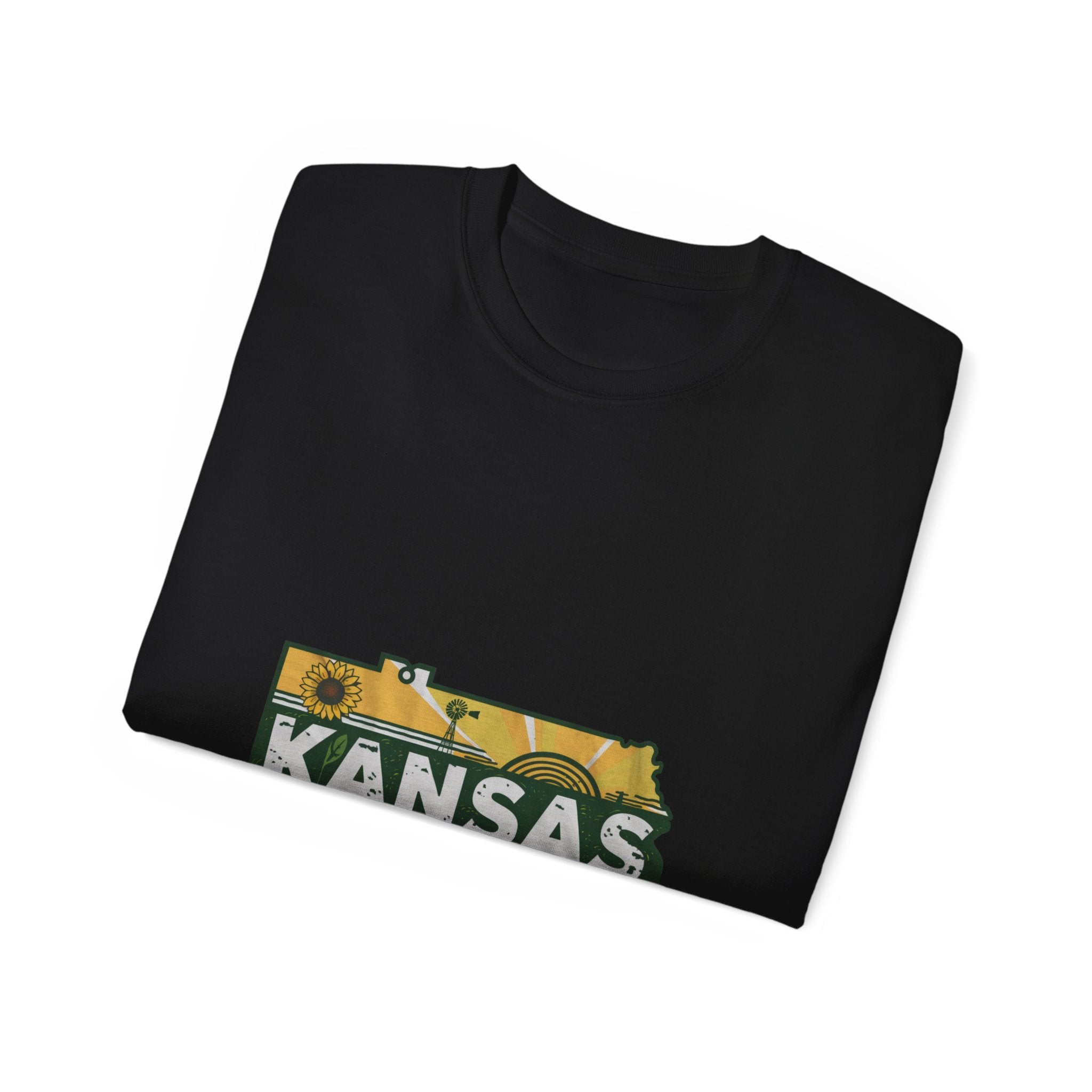 Retro Iconic Stati Uniti: T-shirt Kansas