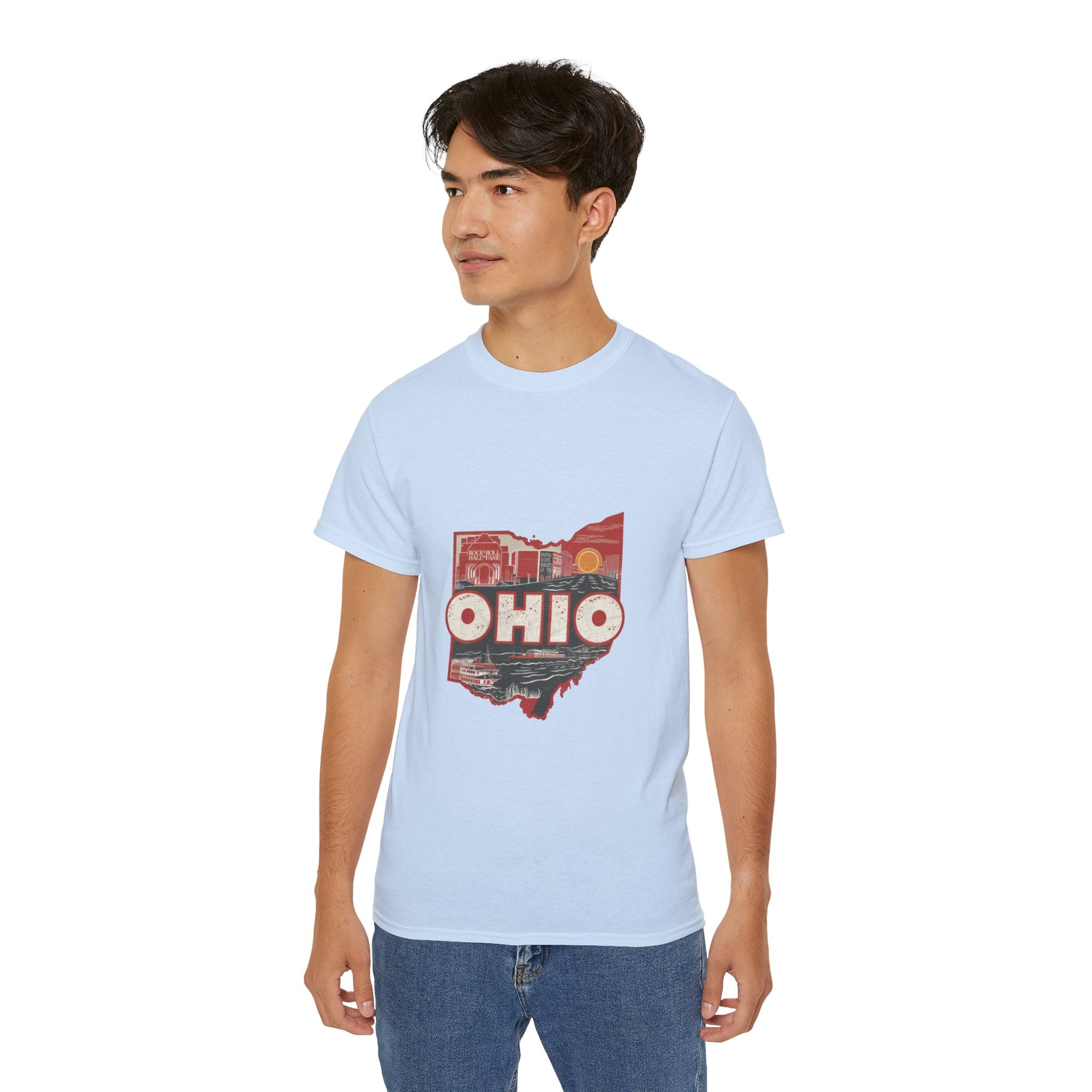 États américains emblématiques rétro : t-shirt Ohio