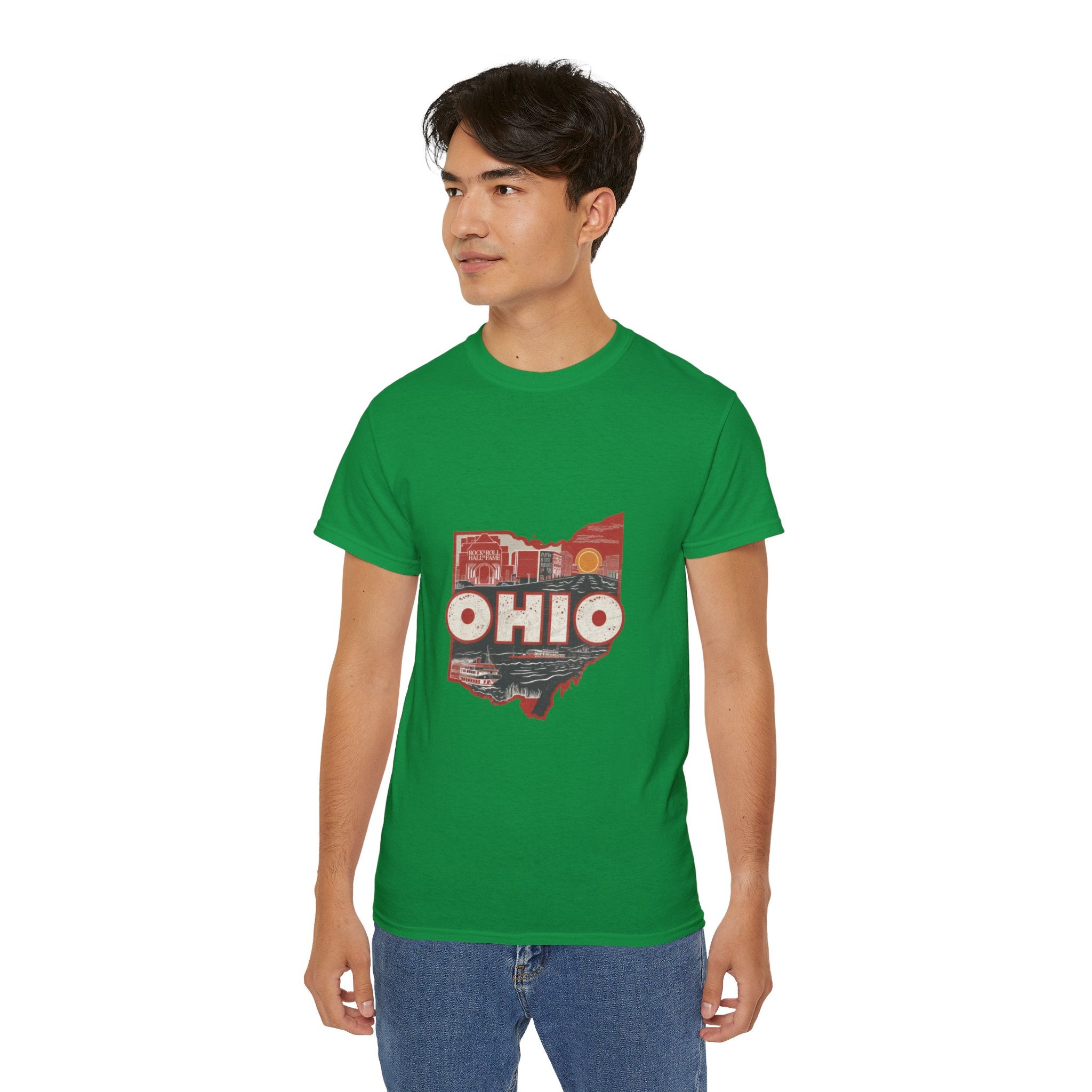 États américains emblématiques rétro : t-shirt Ohio