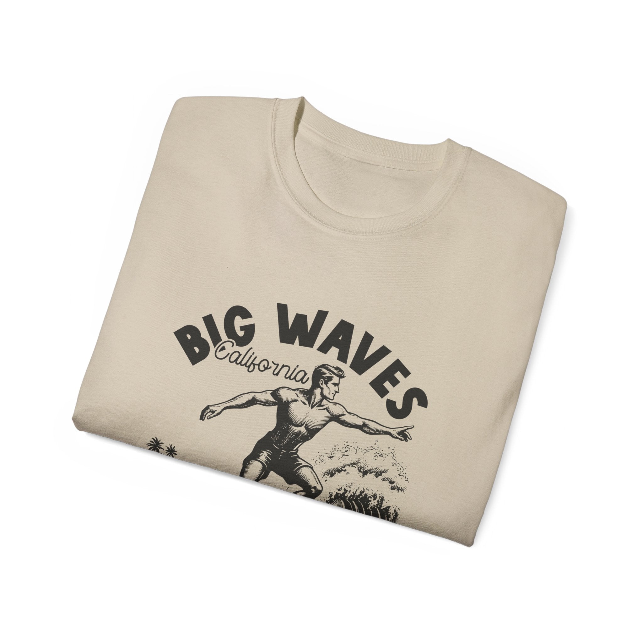 Vintage Summer Beach: Big Waves - T-shirt California