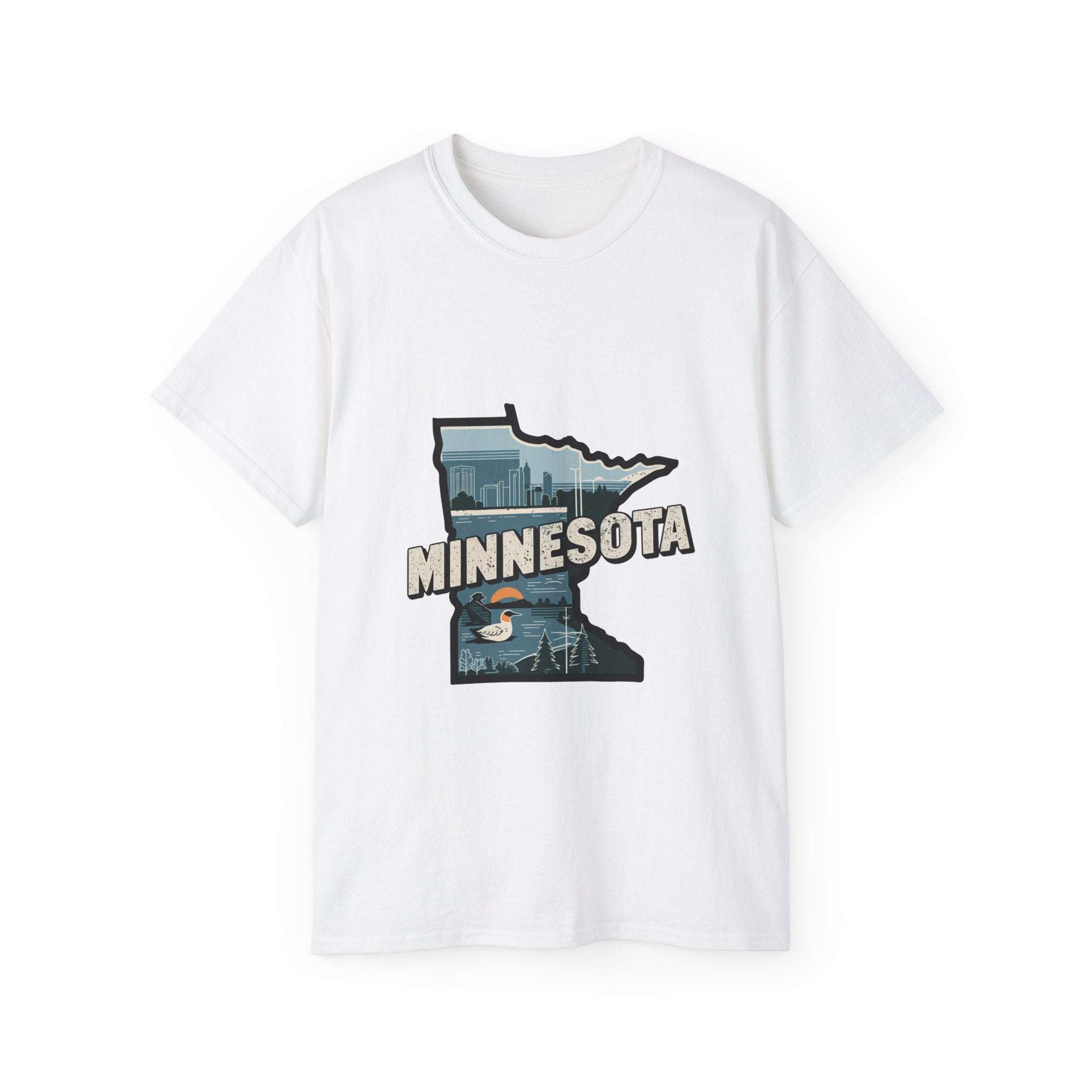 États américains emblématiques rétro : t-shirt Minnesota