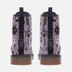 Celestial Symbols Vegan Combat Boots – Boho Pink Edition