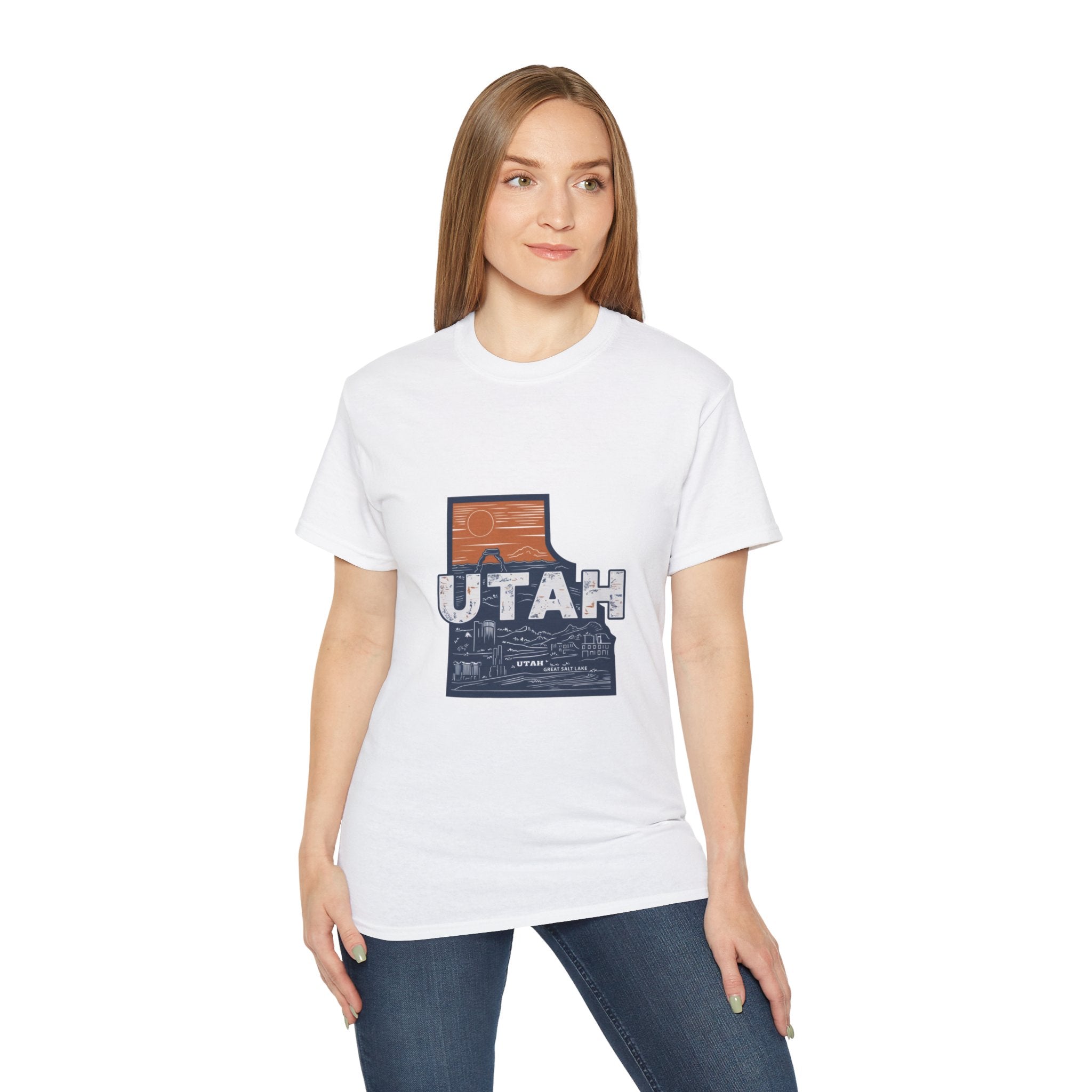 États américains emblématiques rétro : t-shirt Utah