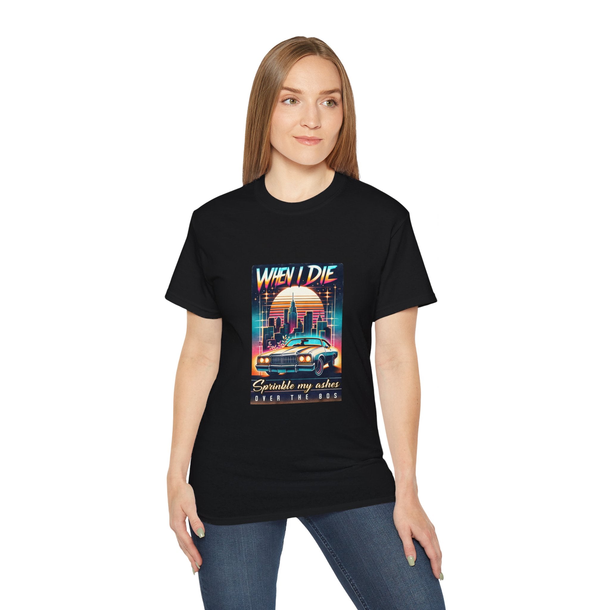 Vintage Retro 80's : When I die t-shirt