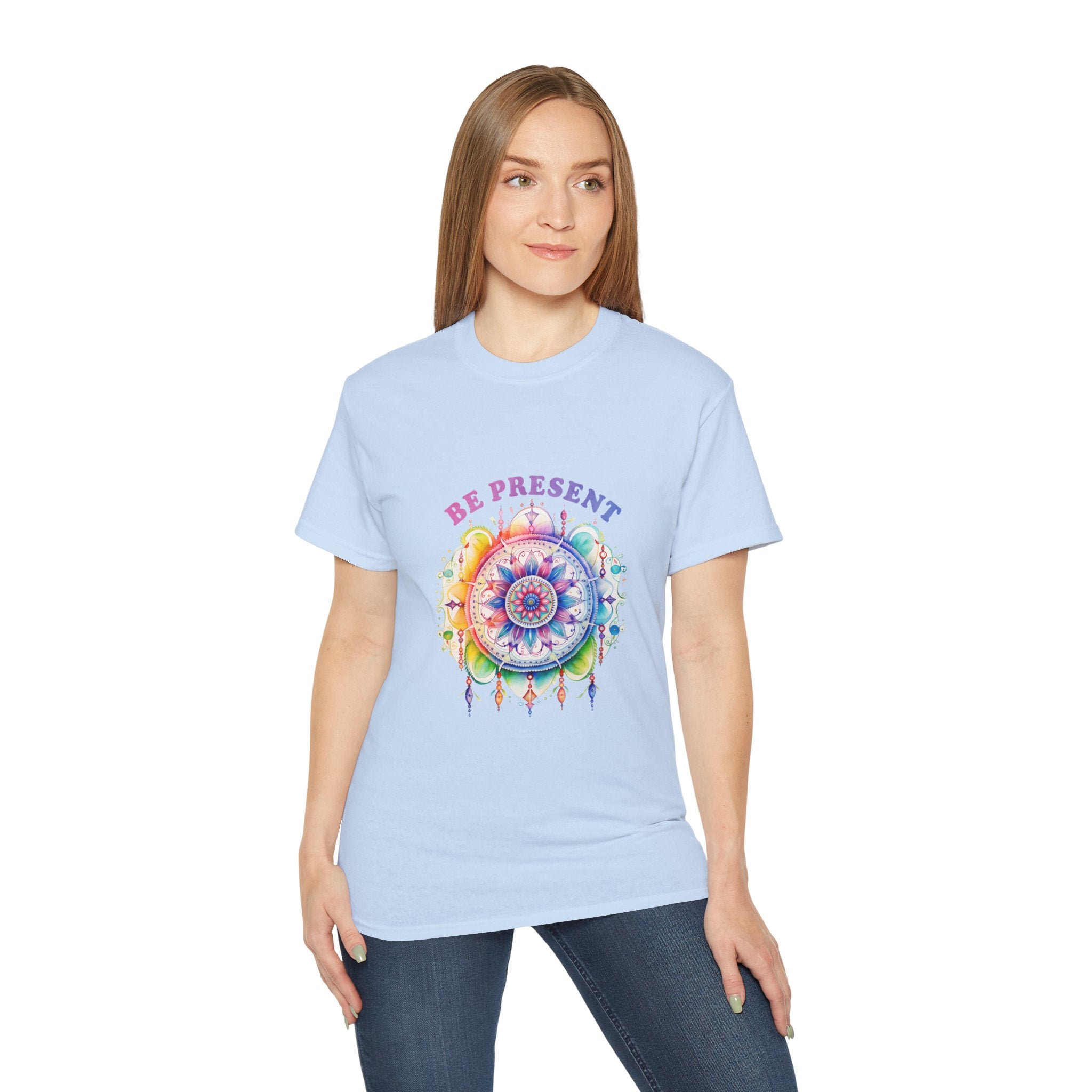 Yoga t-shirt, Meditation t-shirt, Be Present T-shirt