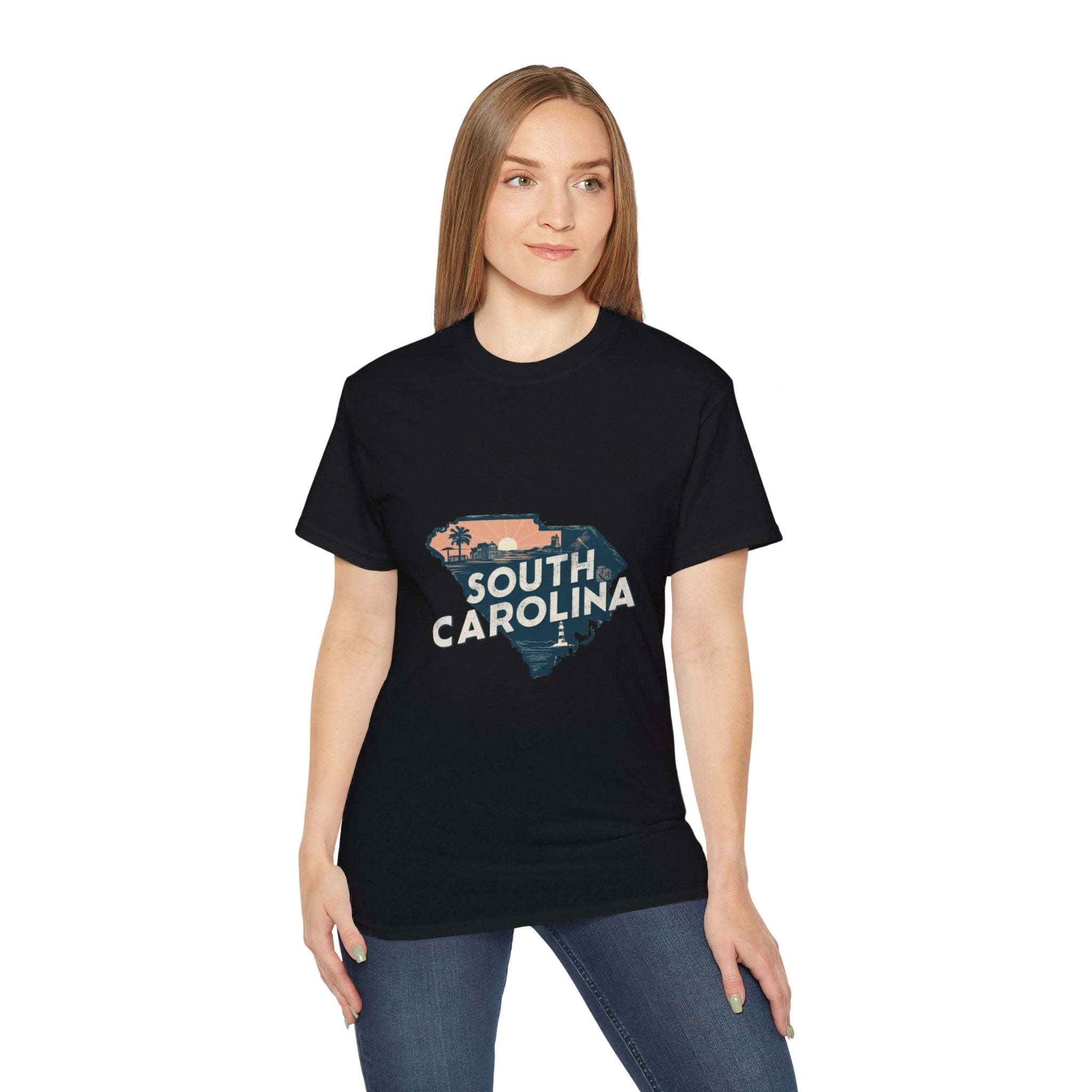 États américains emblématiques rétro : t-shirt Caroline du Sud