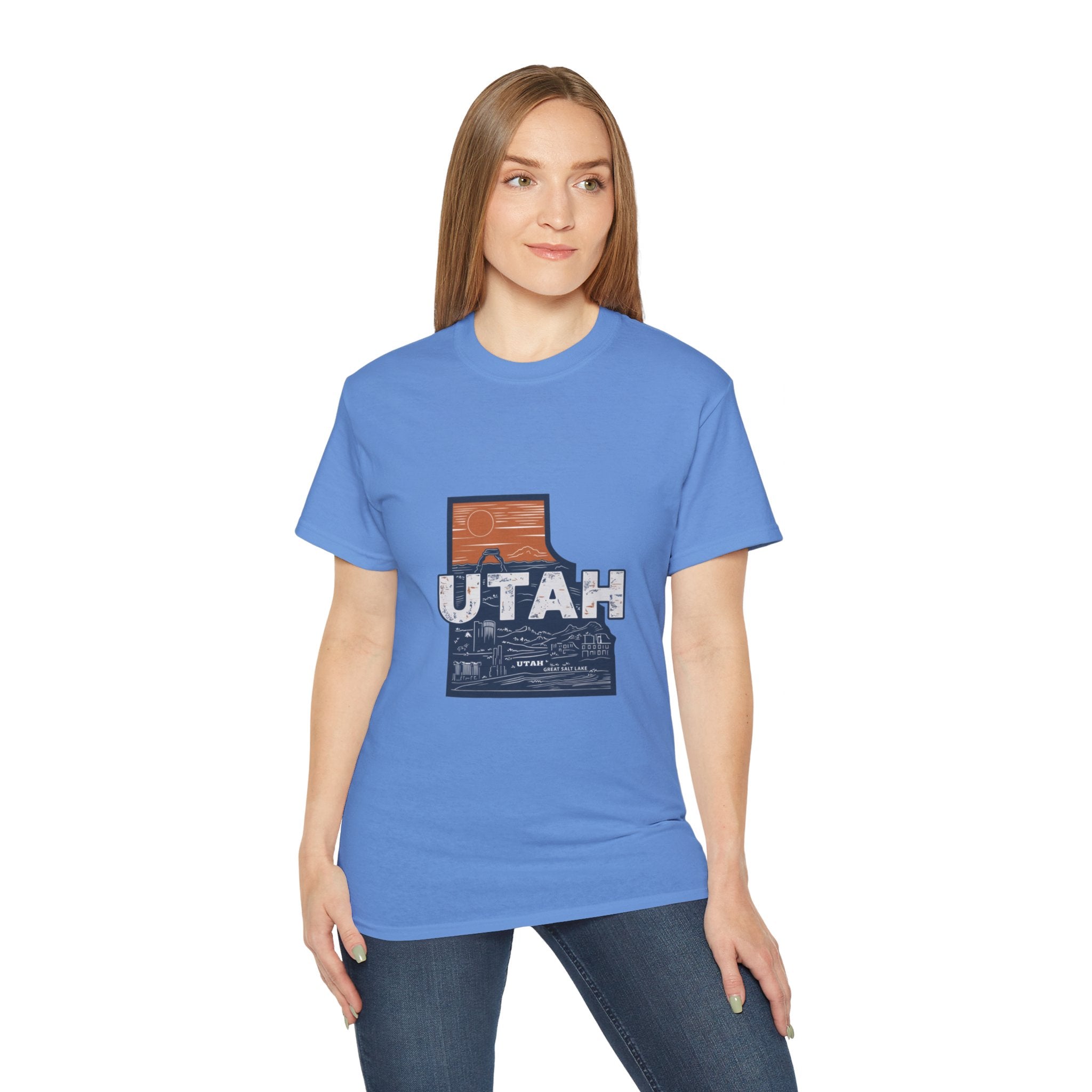 États américains emblématiques rétro : t-shirt Utah