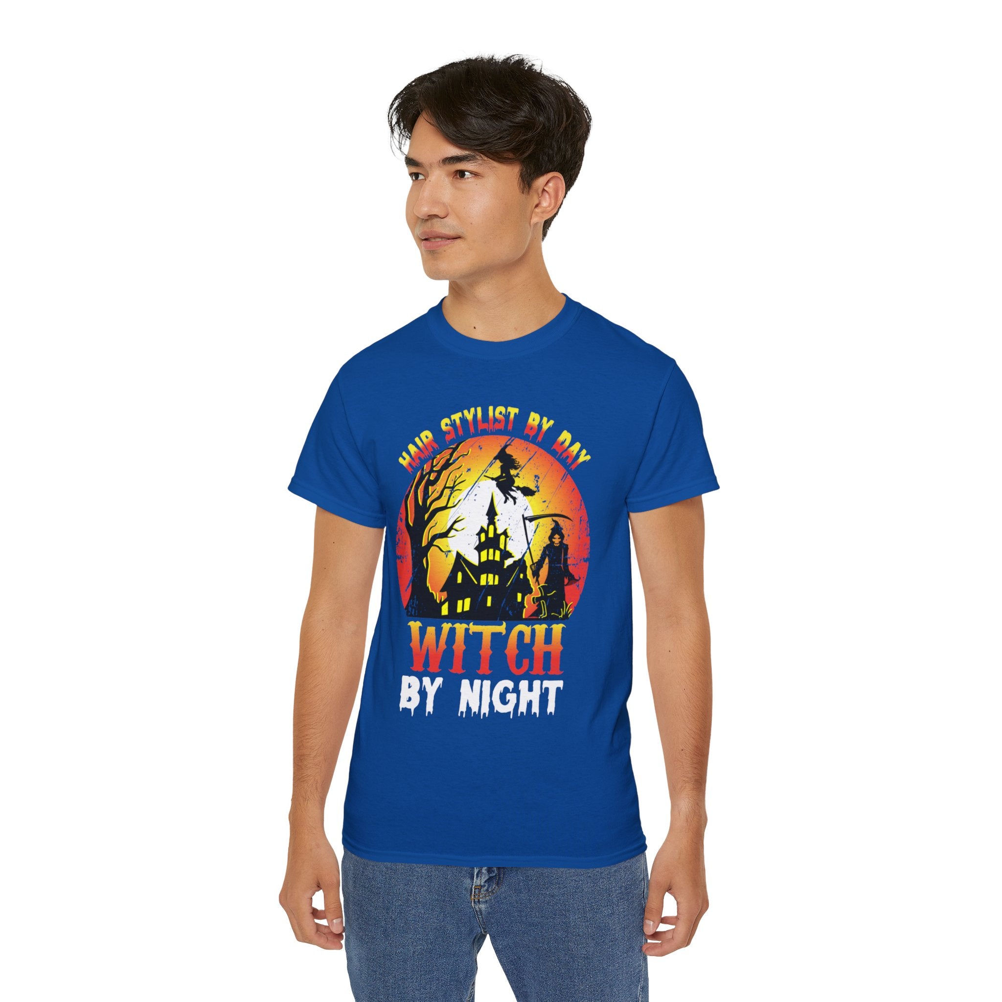 Hair Stylist by Day, Witch by Night Halloween T-Shirt