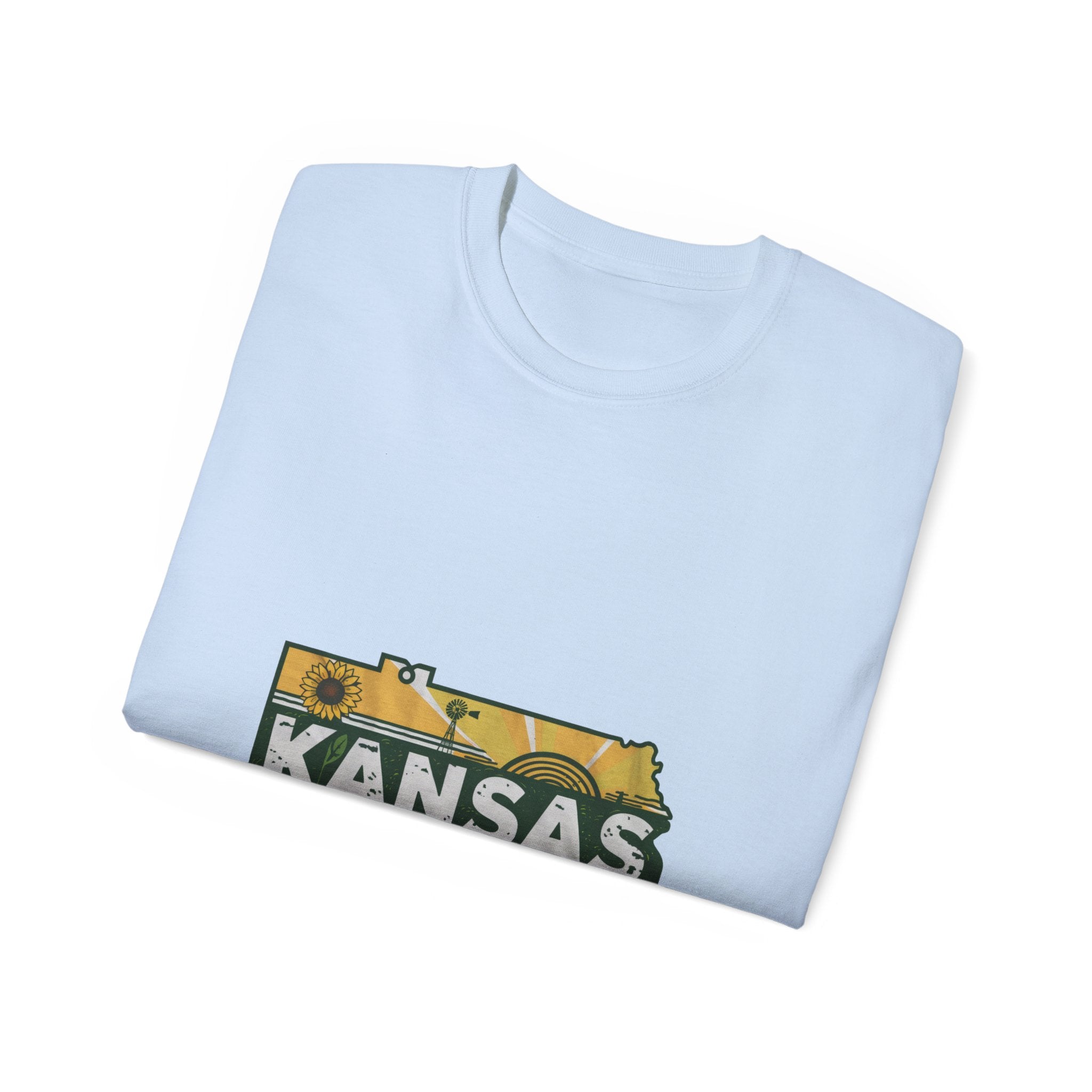 États américains emblématiques rétro : t-shirt Kansas