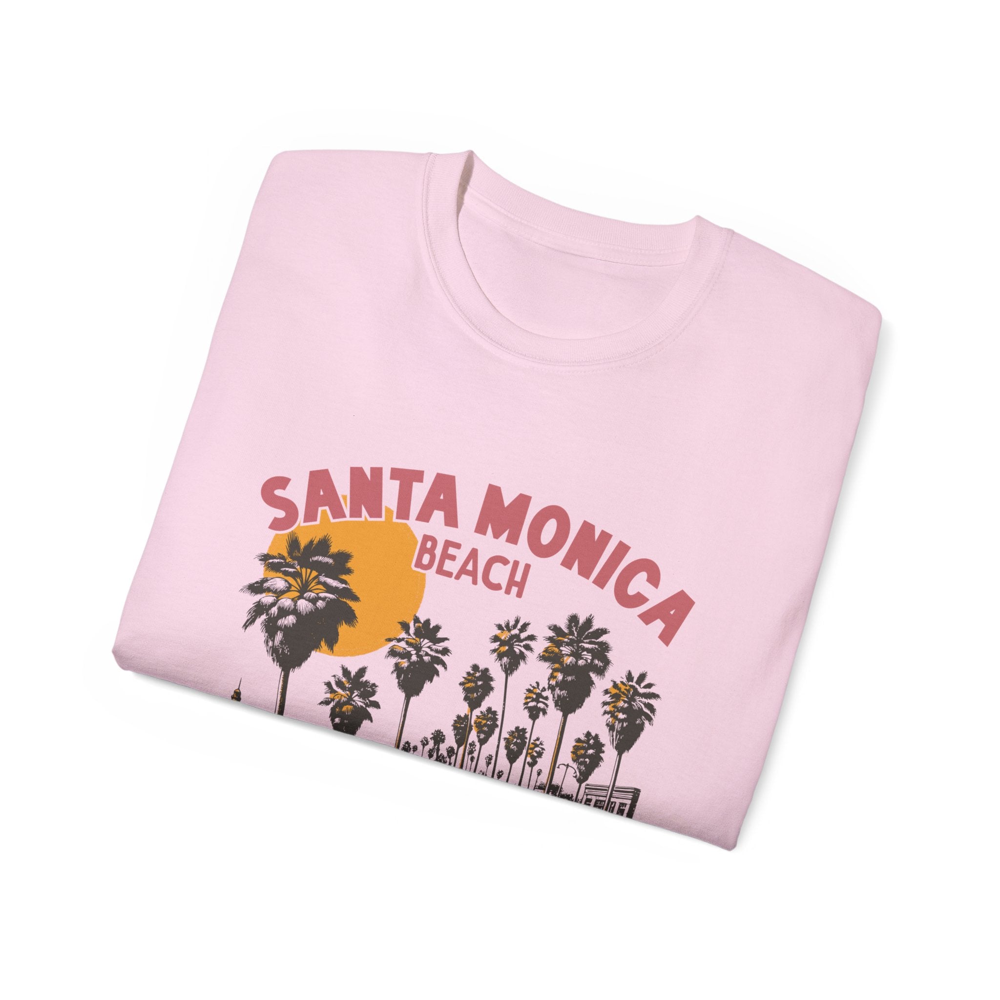 Plage d'été vintage : t-shirt Santa Monica