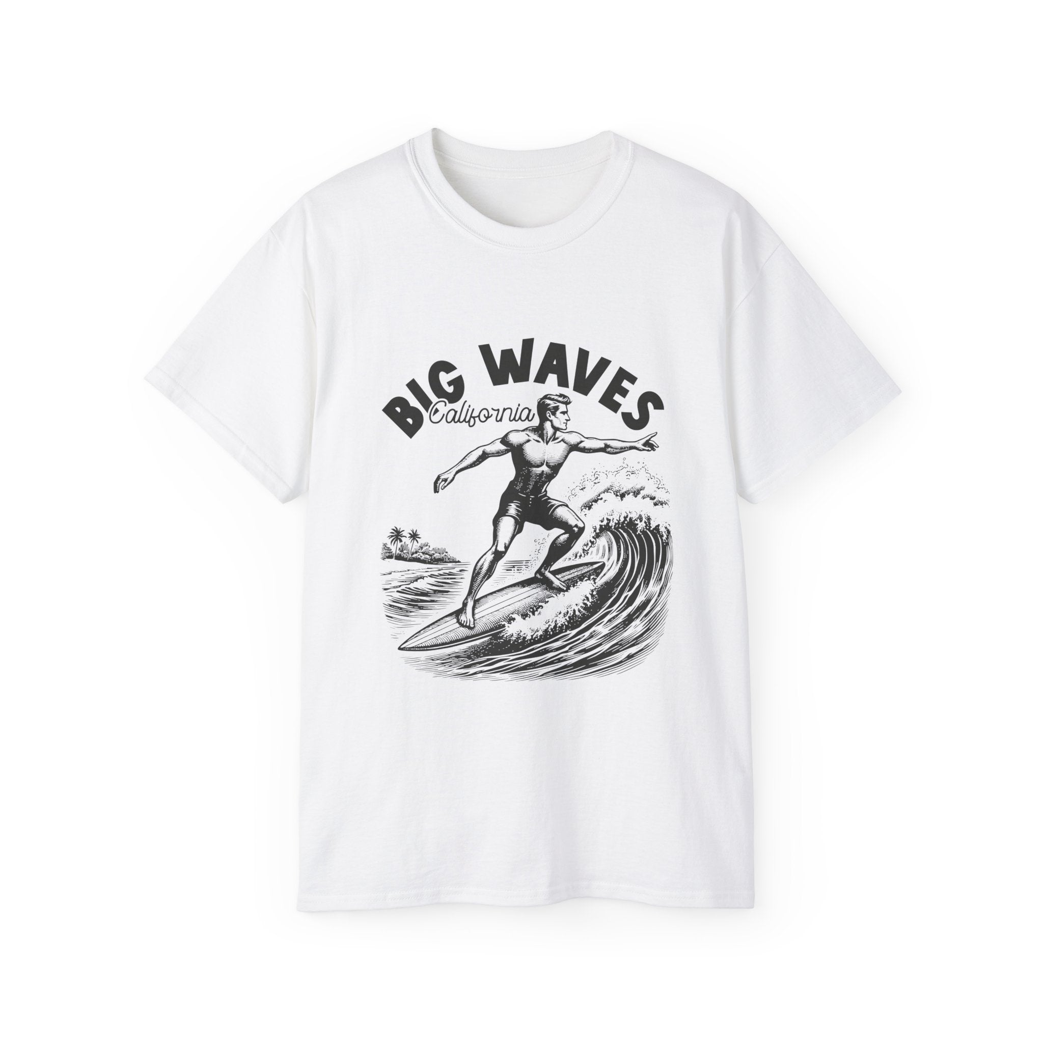 Vintage Summer Beach: Big Waves - T-shirt California