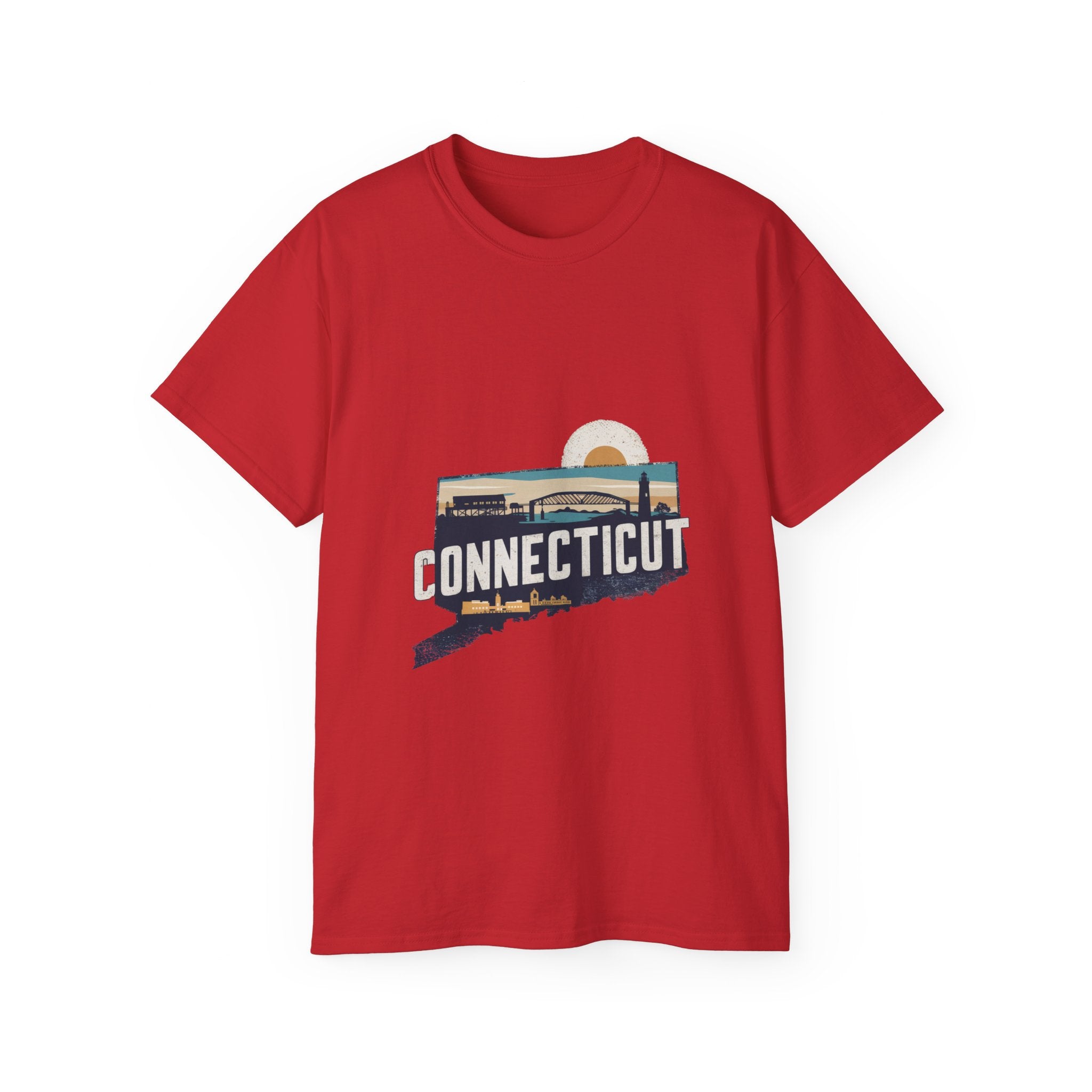 Retro Iconic States degli Stati Uniti: T-shirt del Connecticut