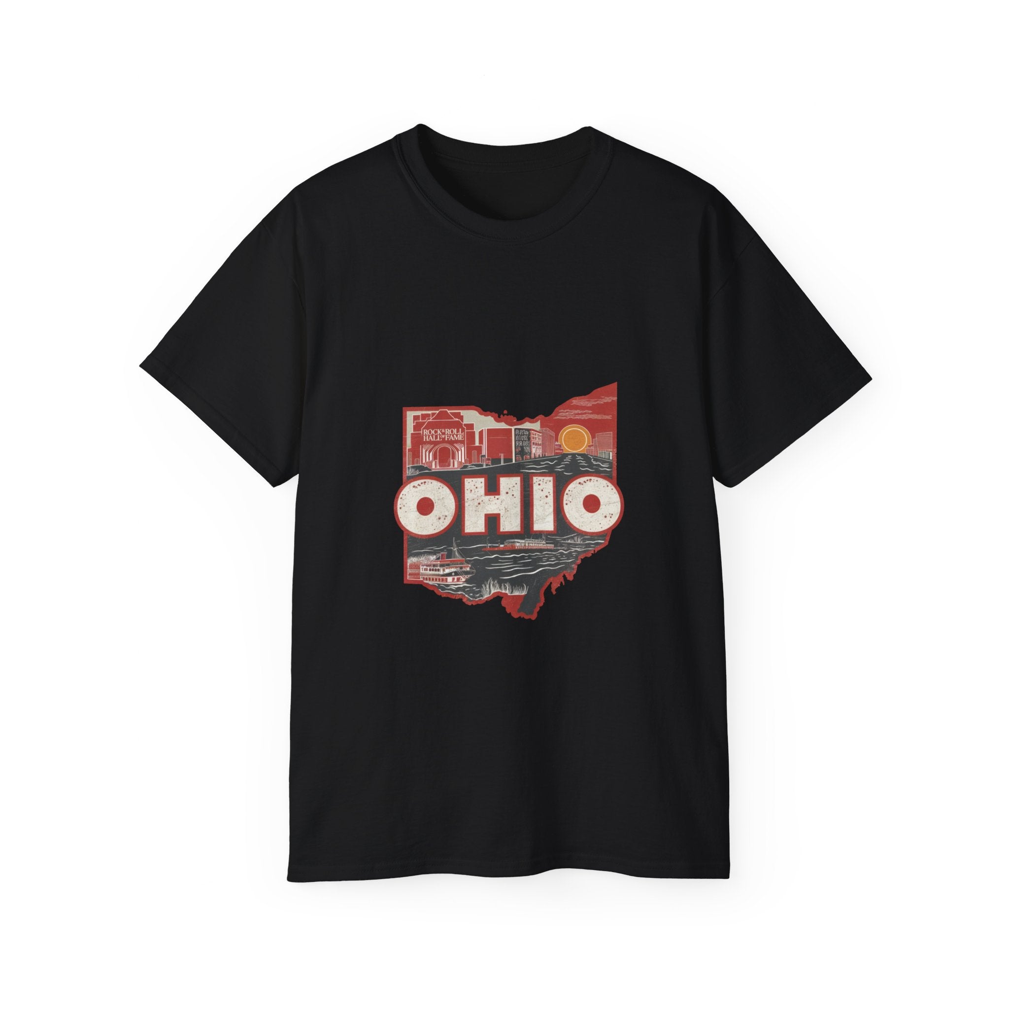 États américains emblématiques rétro : t-shirt Ohio