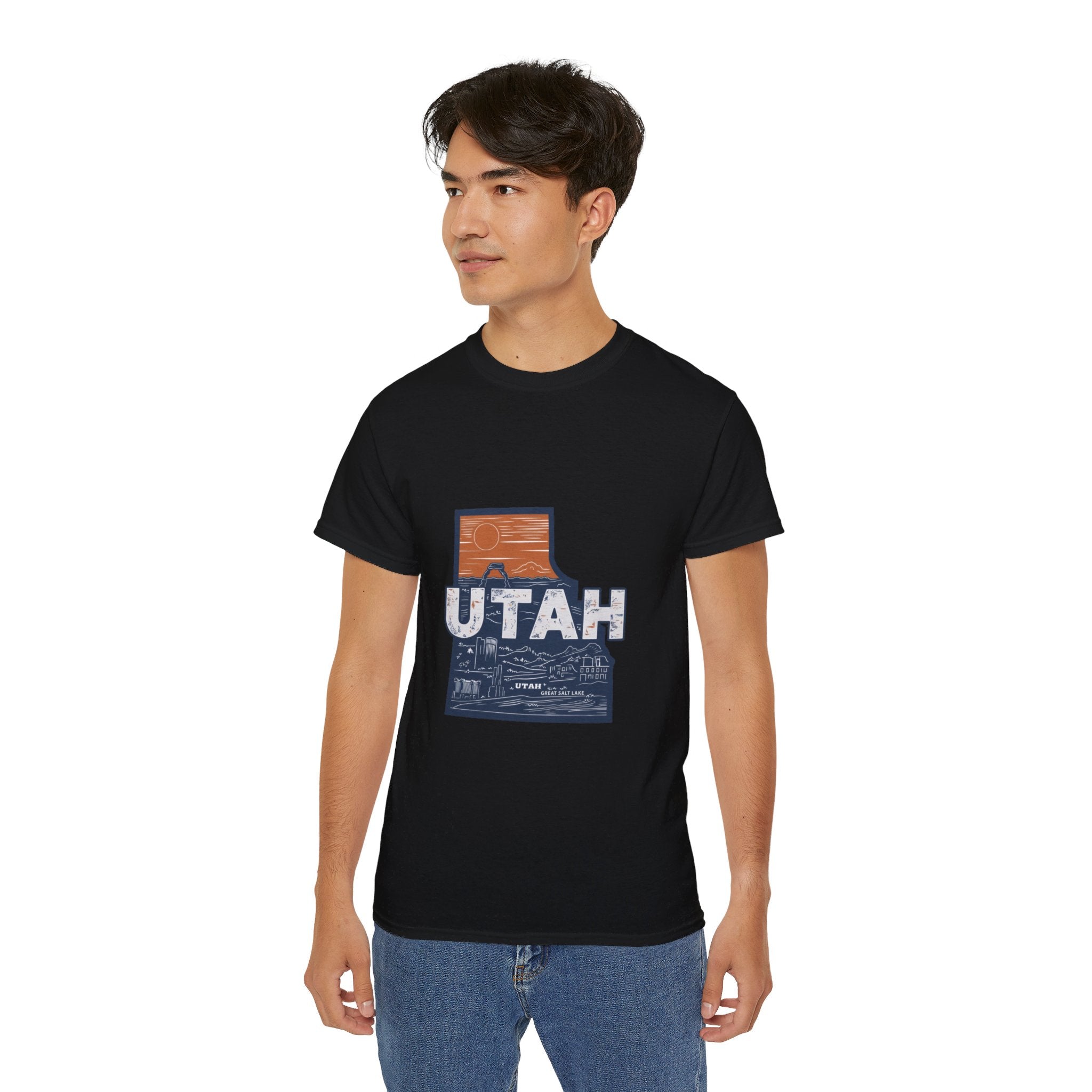 États américains emblématiques rétro : t-shirt Utah