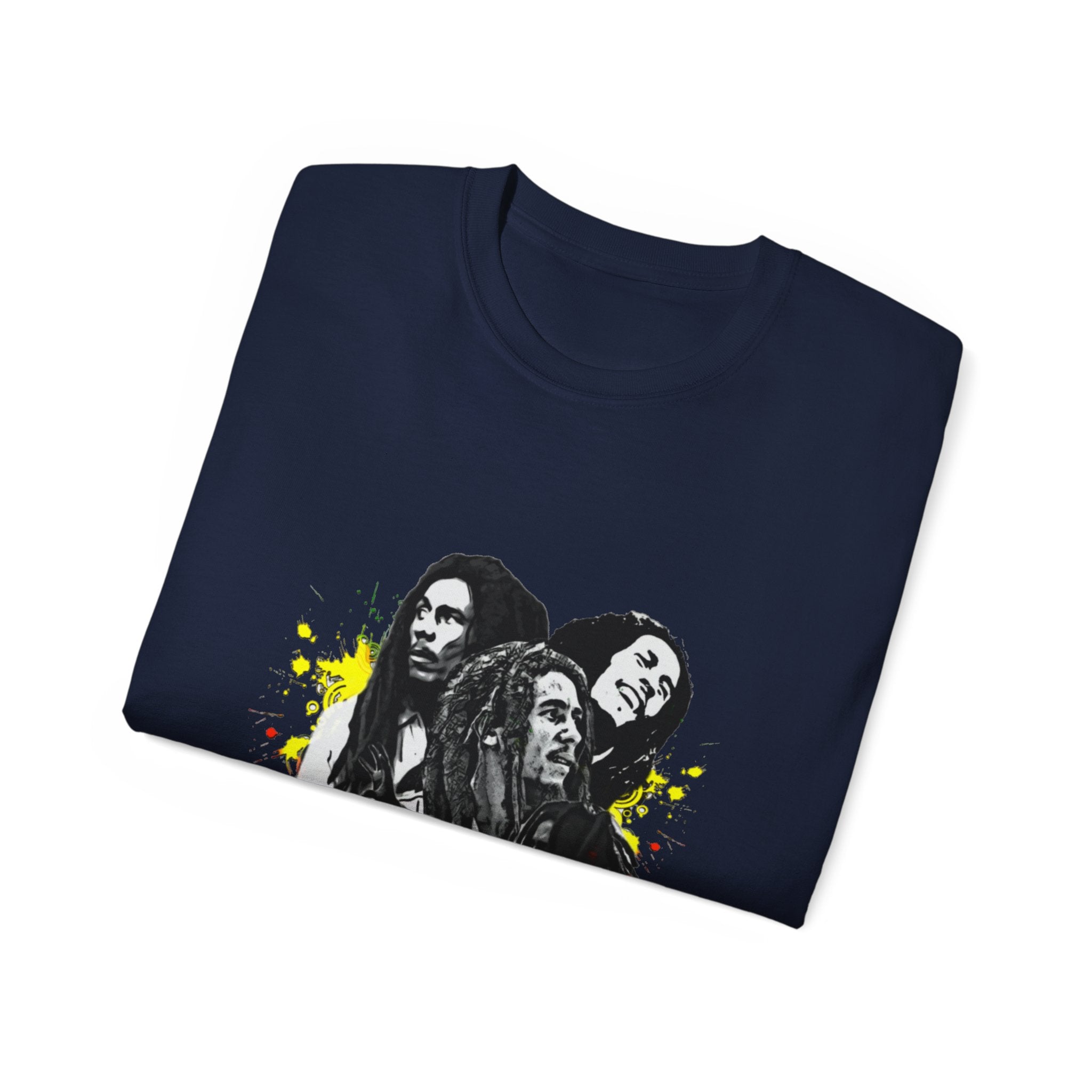 T-shirt Bob Marley, t-shirt Bob Marley avec dreadlocks