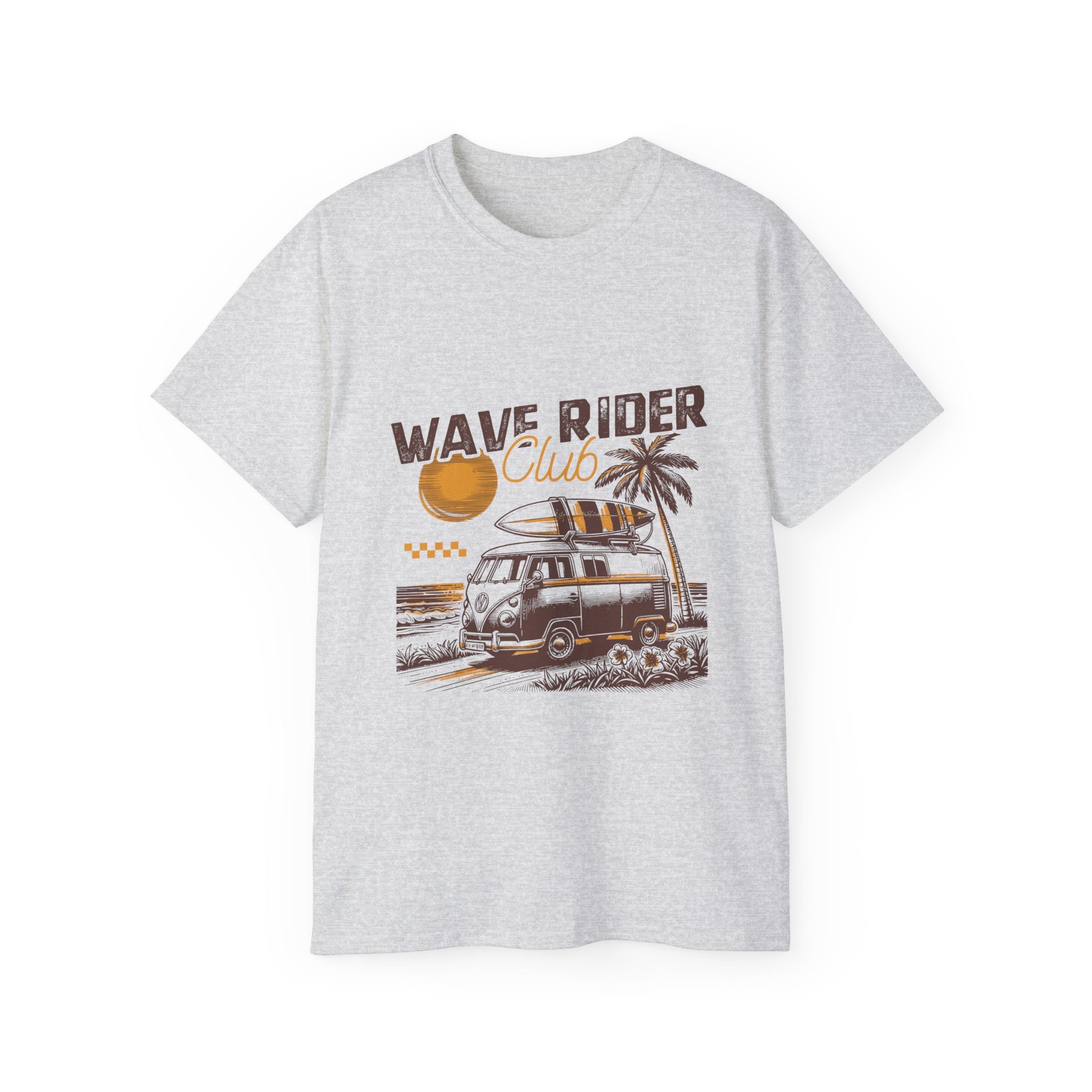 Spiaggia estiva vintage: maglietta Wave Rider