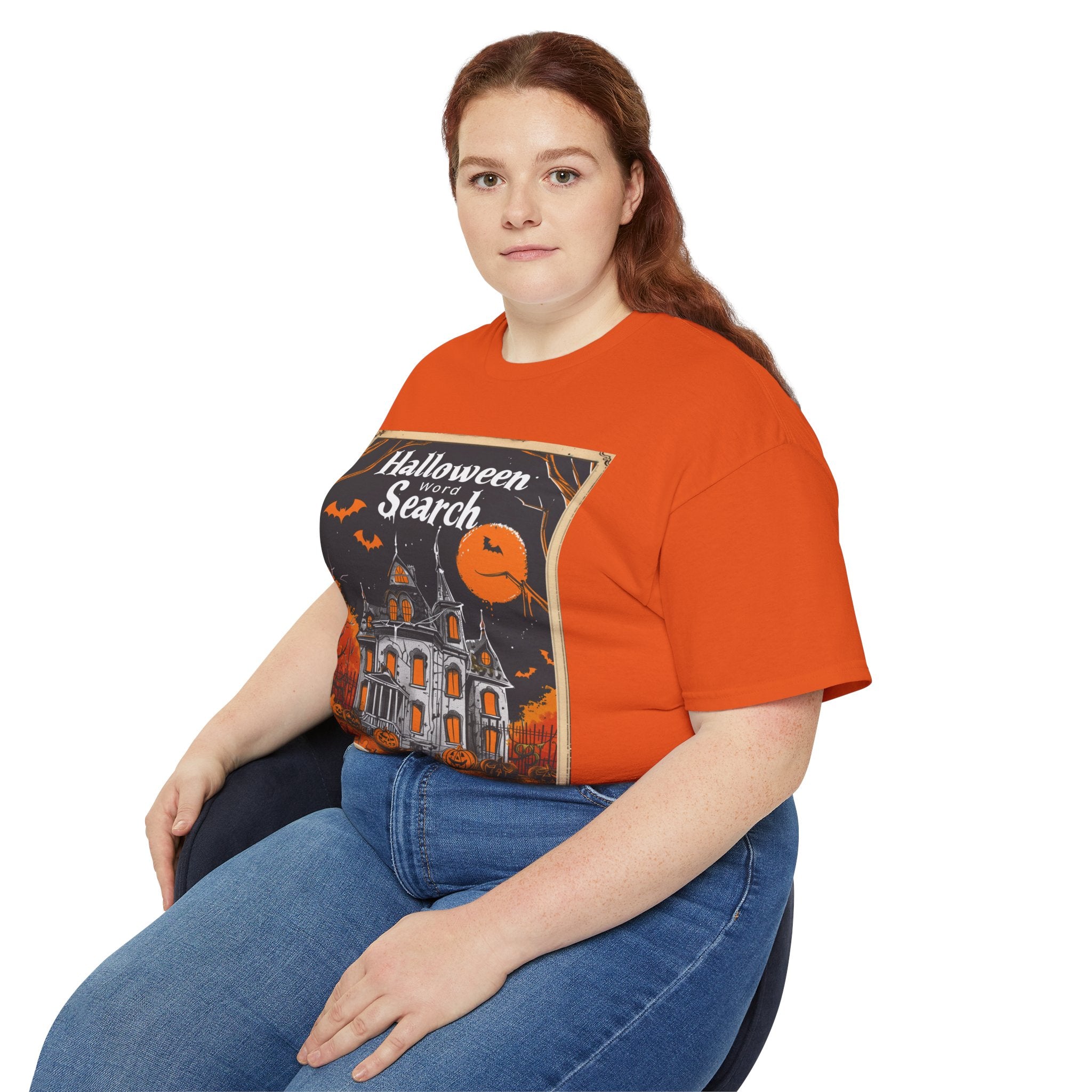 Halloween Word Search T-Shirt – Haunted House Spooky