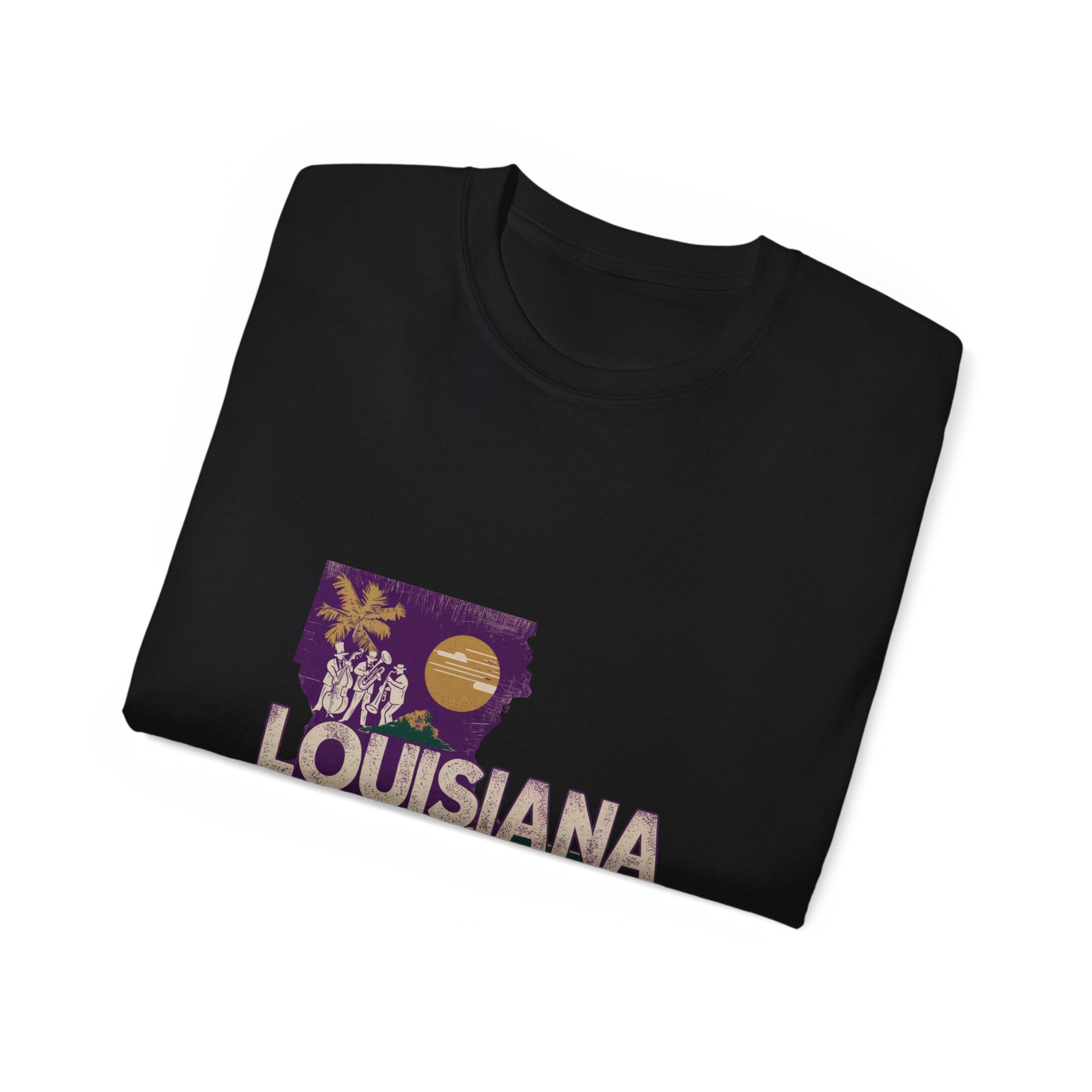 États américains emblématiques rétro : t-shirt Louisiane