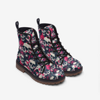 Grunge Skull Combat Boots – Vegan Alternative Style