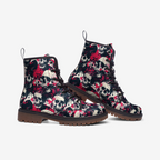 Grunge Skull Combat Boots – Vegan Alternative Style