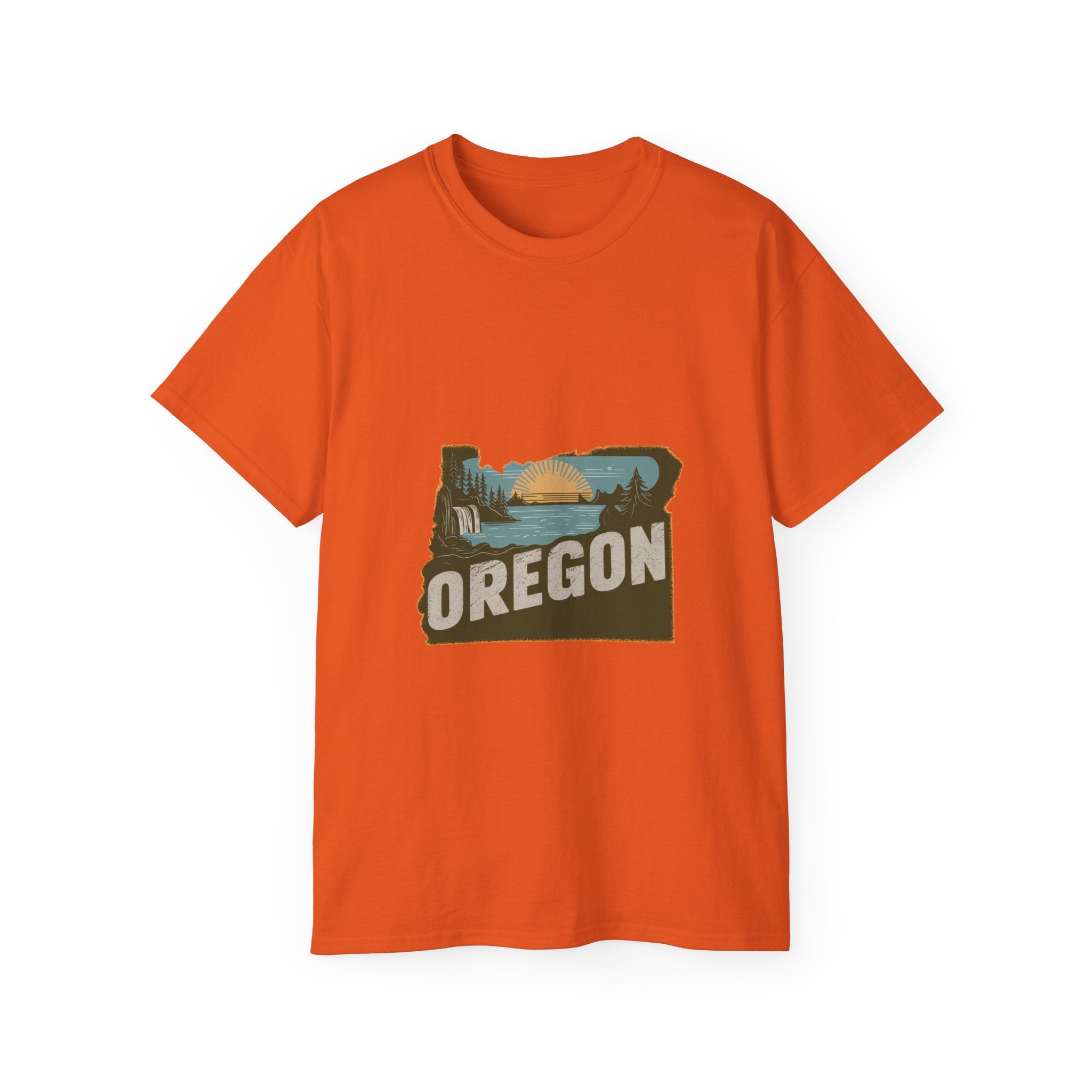 États américains emblématiques rétro : t-shirt Oregon