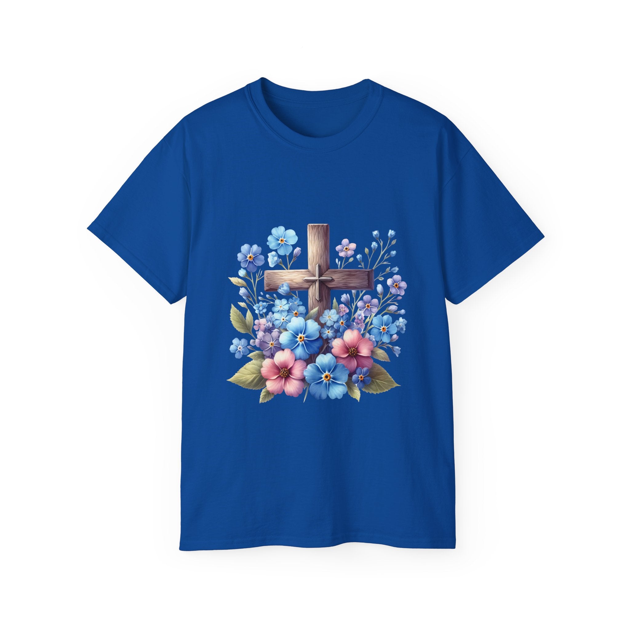 Christian t-shirt, Floral Cross t-shirt