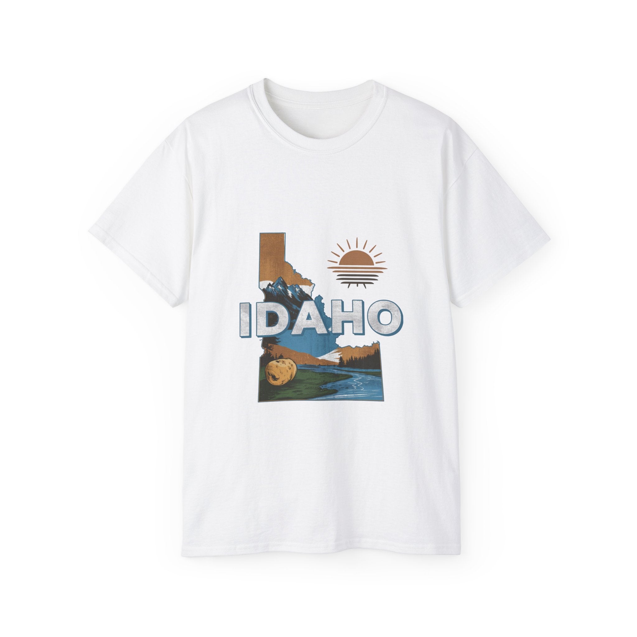 T-shirt rétro emblématique des États américains : Idaho