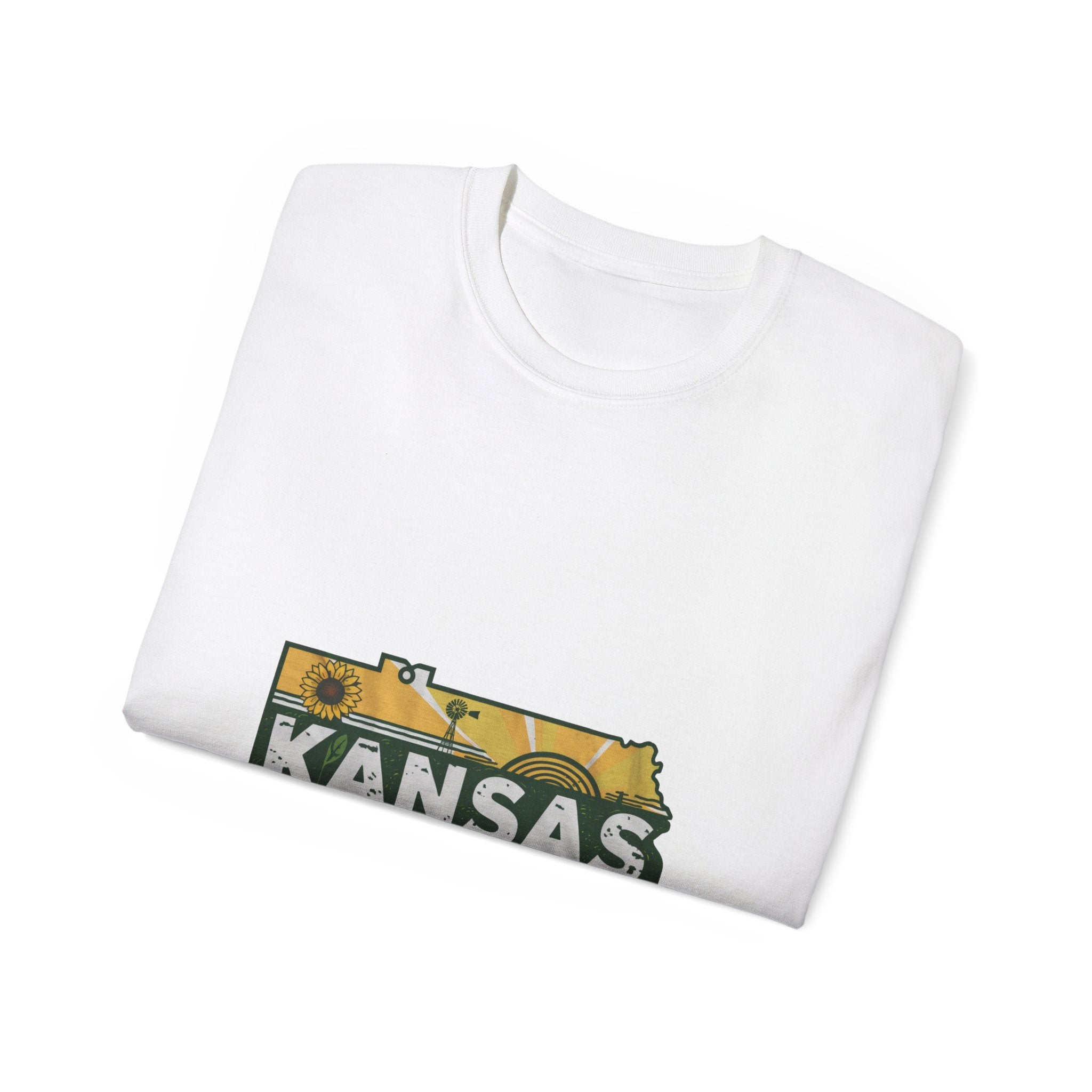 États américains emblématiques rétro : t-shirt Kansas