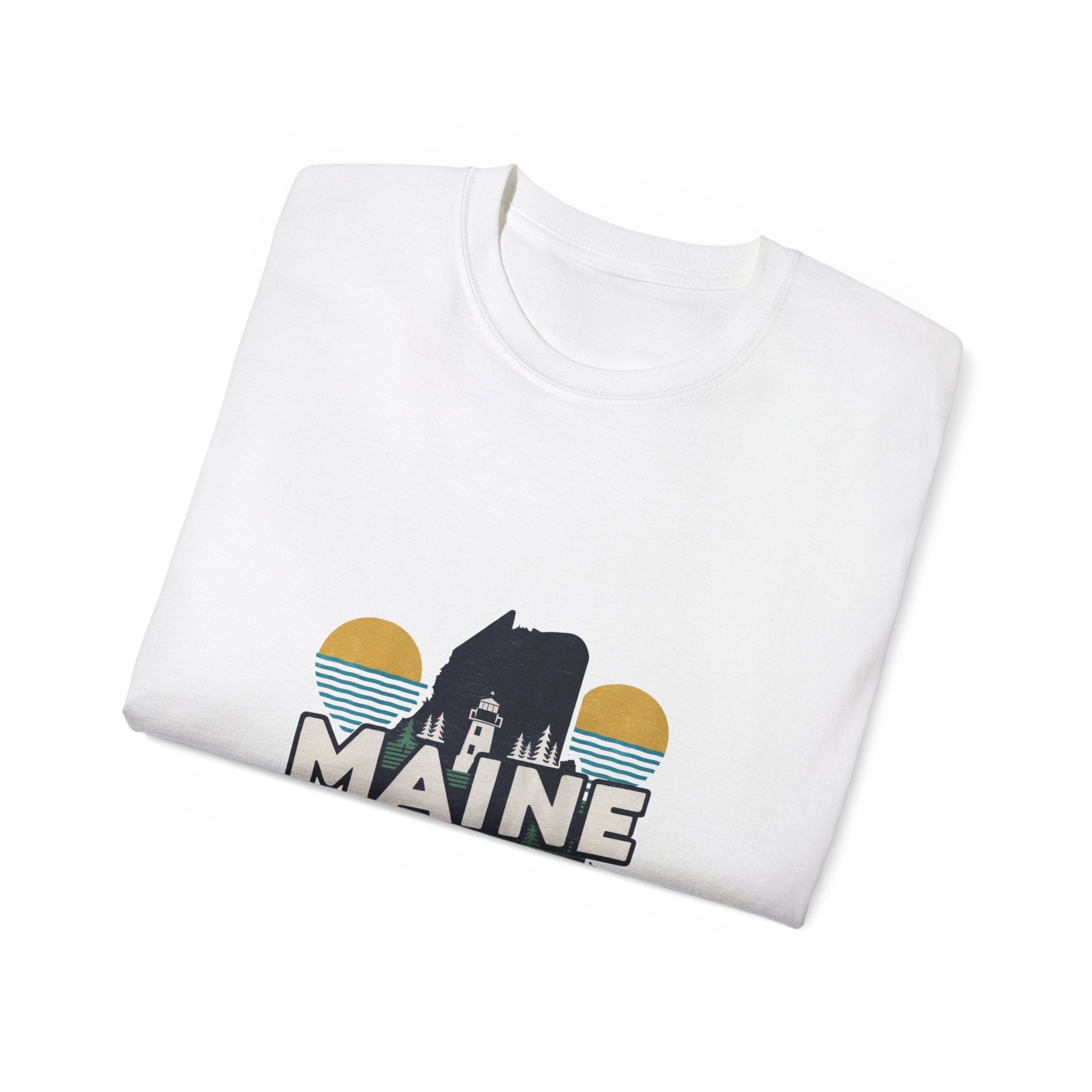 États américains emblématiques rétro : T-shirt Maine