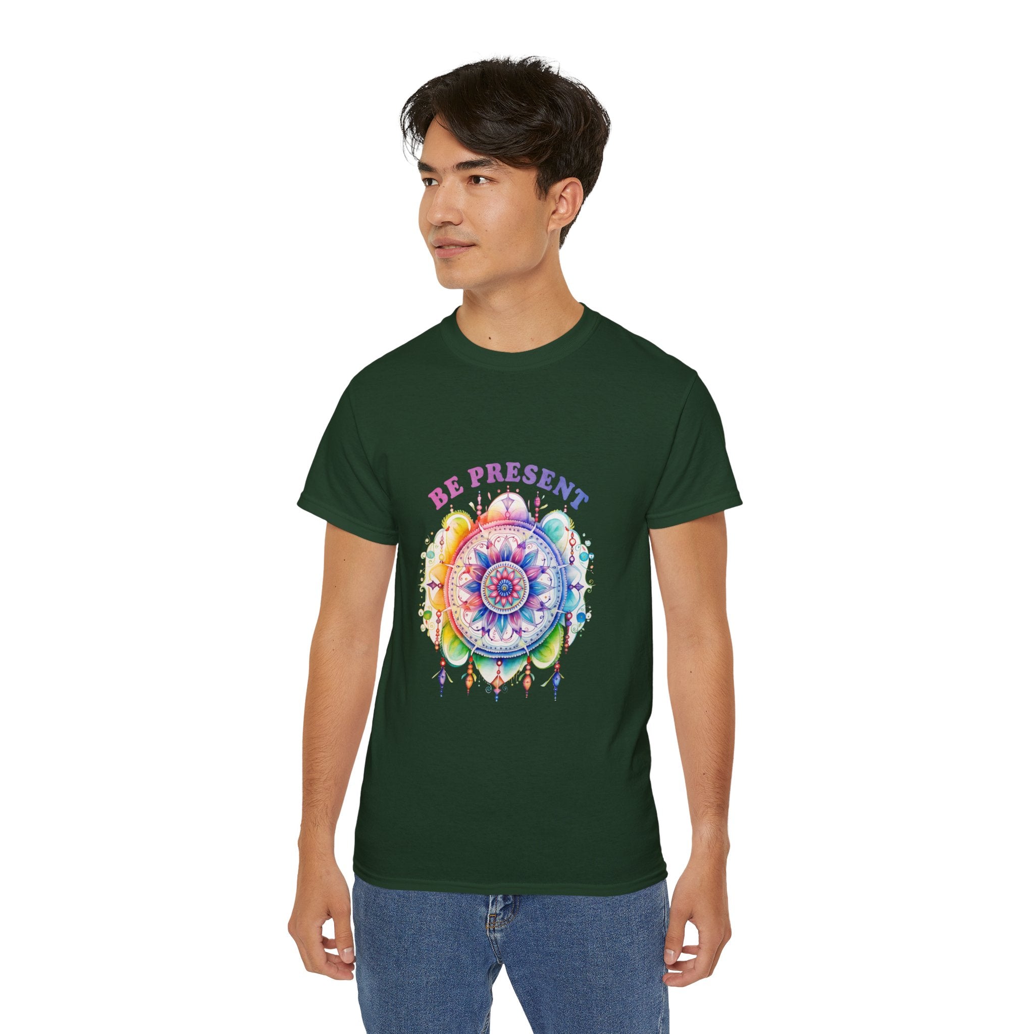 Yoga t-shirt, Meditation t-shirt, Be Present T-shirt