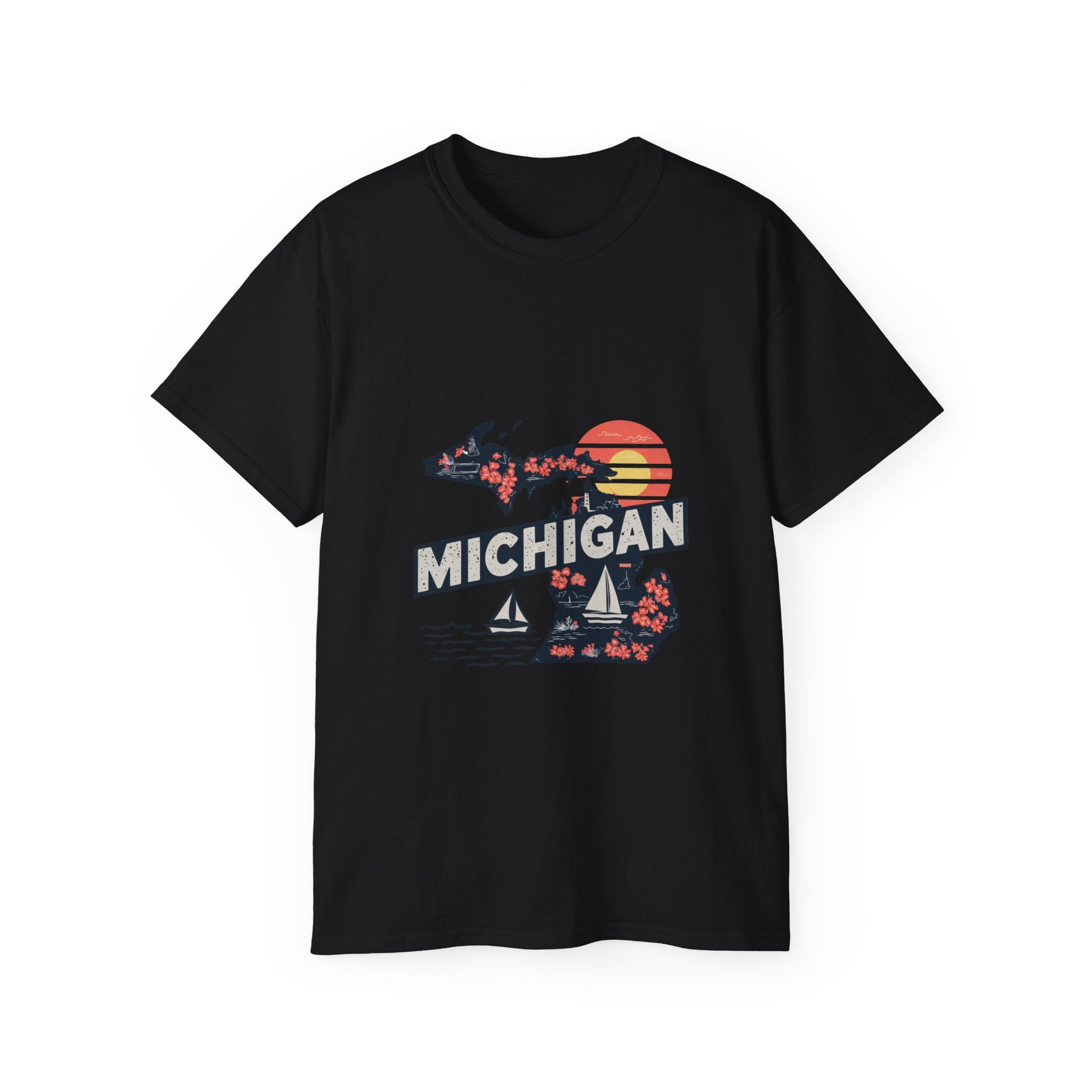 Retro Iconic States degli Stati Uniti: maglietta del Michigan