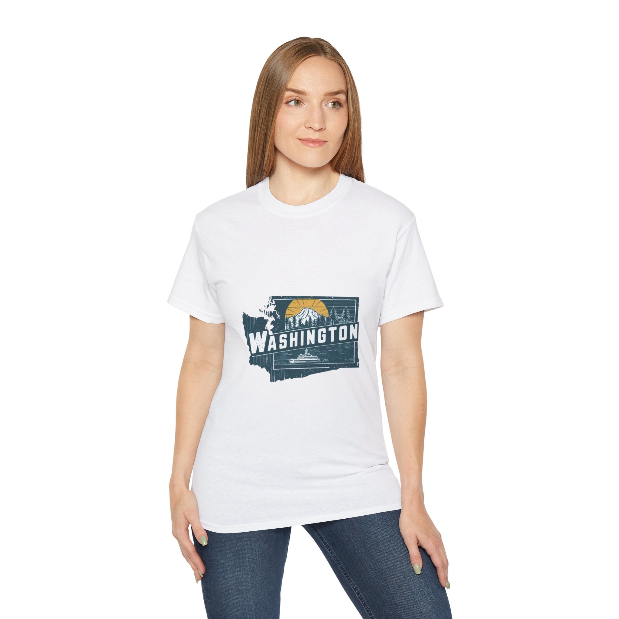 États américains emblématiques rétro : t-shirt Washington