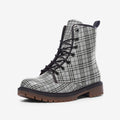 Shop our Grey Plaid Vegan Combat Boots for a timeless yet eco-conscious look. Made from cruelty-free vegan leather, these boots offer durability, comfort, and sustainable fashion. Perfect for men and women!