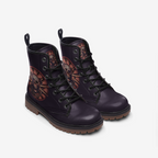 Vegan Combat Boots Dark Purple