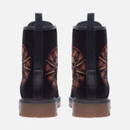 Vegan Combat Boots Dark Purple