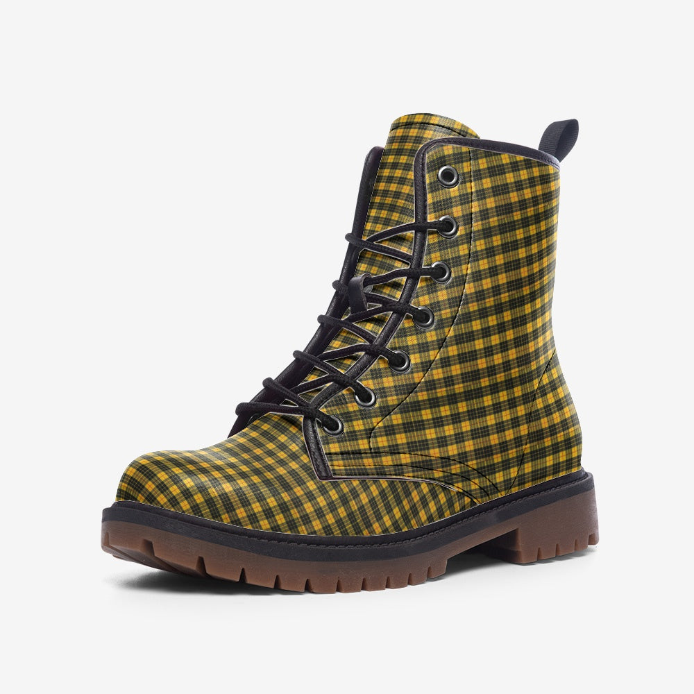 Plaid Power Combat Boots