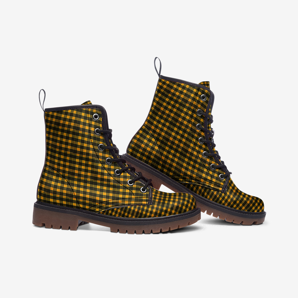 Plaid Power Combat Boots