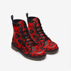 Red Skull Vegan Combat Boots