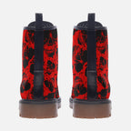Red Skull Vegan Combat Boots