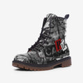 Urban Typography Combat Boots – Vegan Street Style