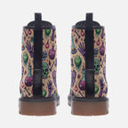 Mystic Potion Vegan Combat Boots – Alchemy Skull Print