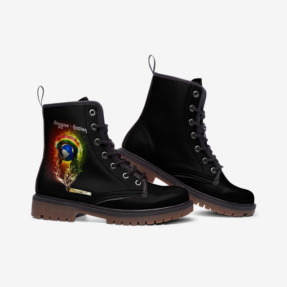 Reggae Nation Vegan Combat Boots