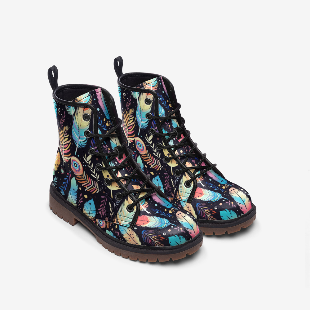 Vegan Combat Boots Hippie Boho