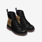 Reggae Music Vegan Combat Boots,