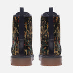 Bob Marley Collage Vegan Combat Boots
