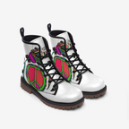 Vegan Combat Boots Hippie  Peace & Love Vegan