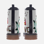 Vegan Combat Boots Hippie  Peace & Love Vegan
