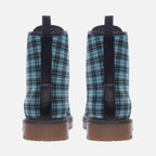 Blue Tartan Combat Boots – Style & Durability Combined