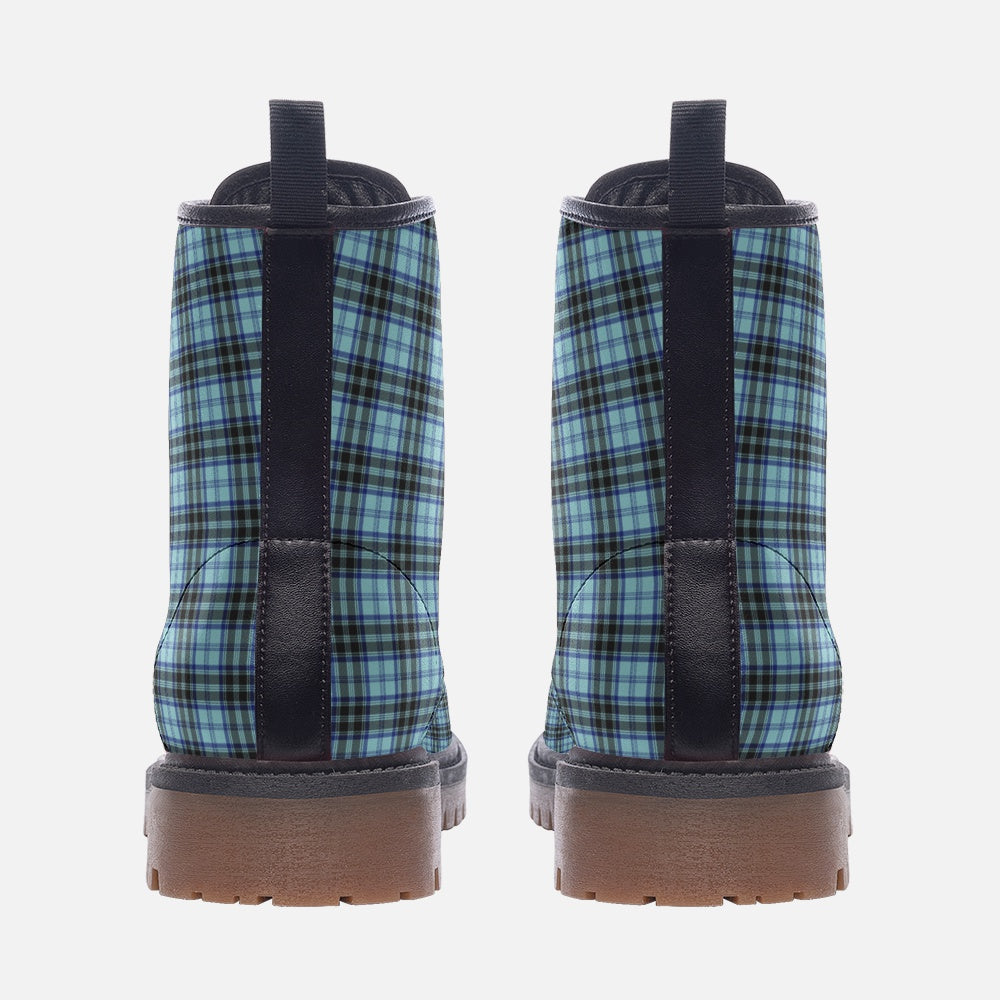 Blue Tartan Combat Boots – Style & Durability Combined
