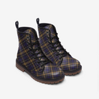 Plaid Vegan Combat Boots